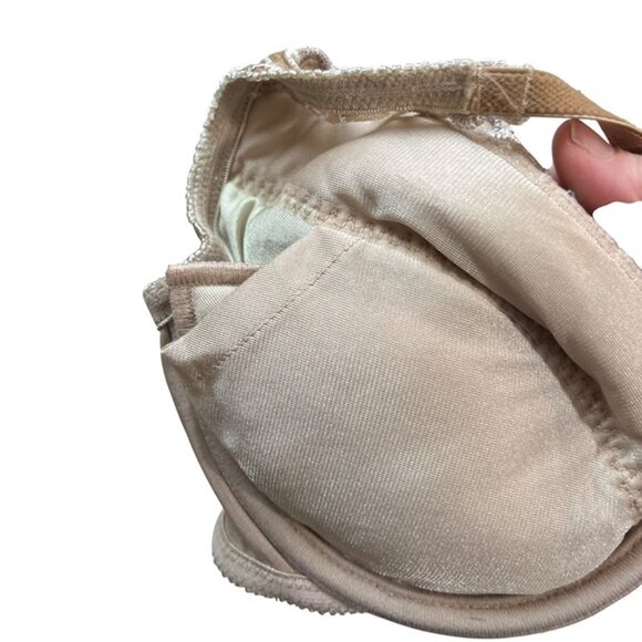 Victoria's Secret bra 36B gold satin padded removeable pads racerback 2006 - Picture 5 of 9